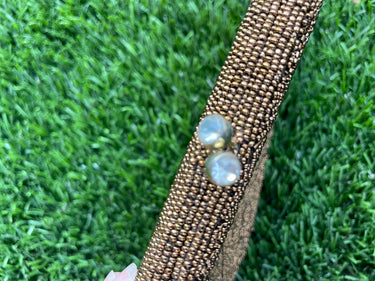 Midcentury Brown Beaded Clutch